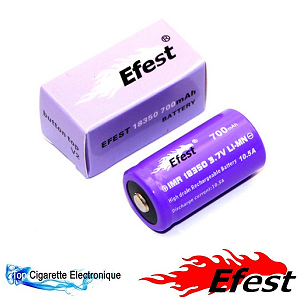 Accu Efest Purple IMR 18350 - 700 mAh - 10,5 A - V2 pour MOD