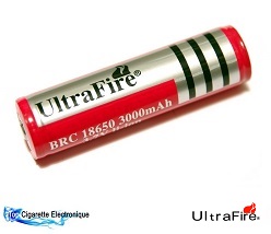 Accu UltraFire 18650 de 3000 mAh pour MOD