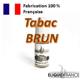E-Liquide Tabac Brun 100 % Français de ELIQUID FRANCE